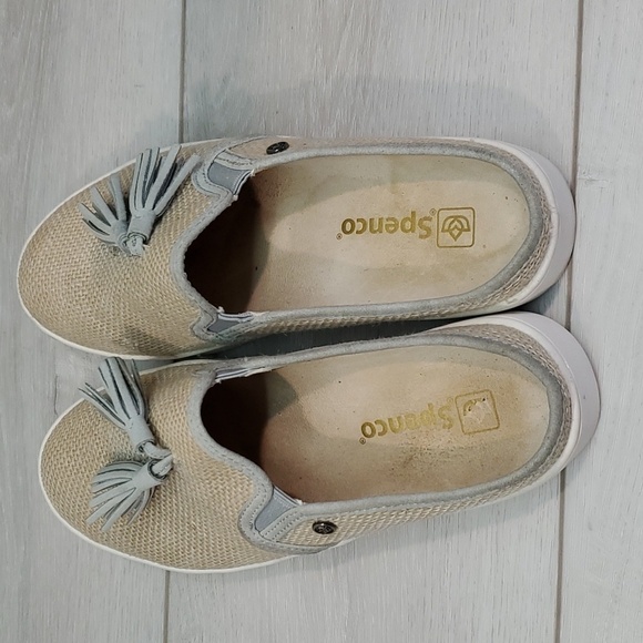 Spenco Womens Comfort Canvas Platform Loafers Slip on shoes sz 6B - Picture 6 of 11